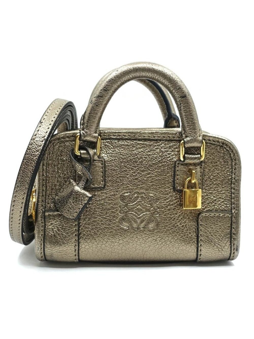 Loewe Amazona Micro Mini Shoulder Bag Gold Strap